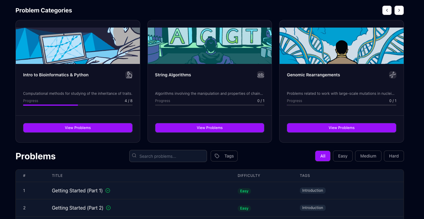 SeqSolve App Interface
